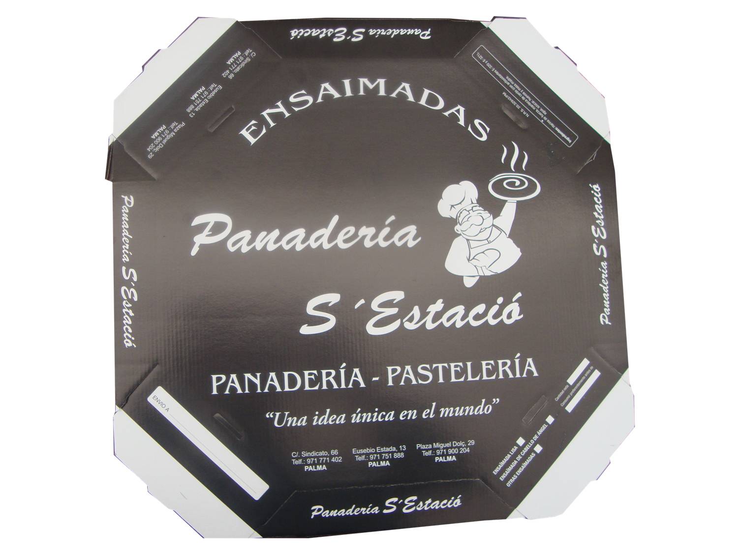 Cajas ensaimada automontables